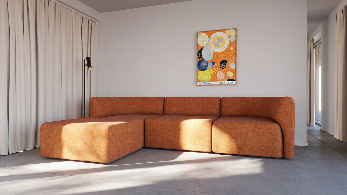 Fjord Sofa - Siddesektion - Dynamisk modulsofa til det moderne hjem