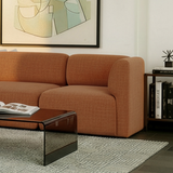 Cosmo Terracotta Fjord Sofa 2-personers med bløde linjer og afrundede kanter i skandinavisk design.