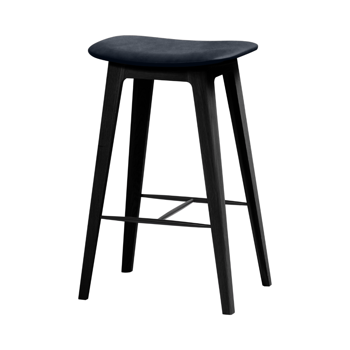  | Nordic Bar Stool - Black Stained Oak - 68 cm Terra Black | SACKit