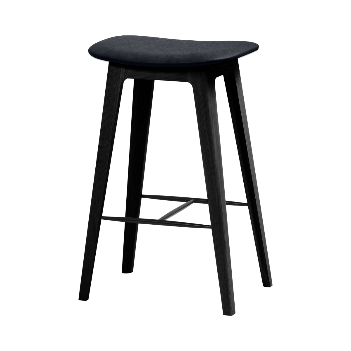  | Nordic Bar Stool - Black Stained Oak - 68 cm Terra Black | SACKit