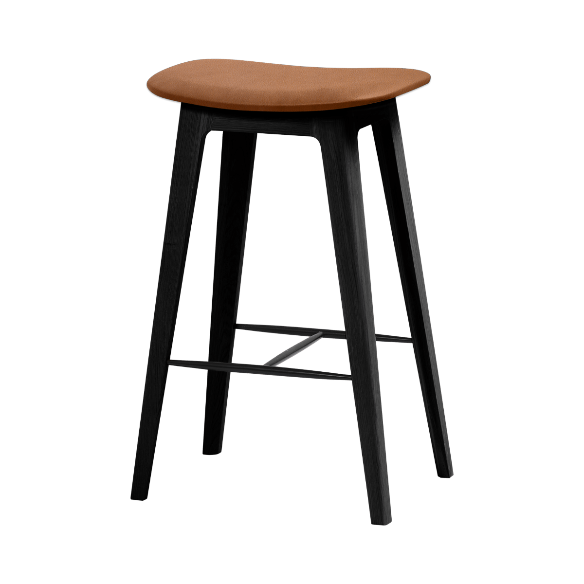  | Nordic Bar Stool - Black Stained Oak - 68 cm Terra Black | SACKit