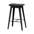  | Nordic Bar Stool - Black Stained Oak with stitches - 73 cm Luna Carbon | SACKit