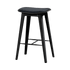  | Nordic Bar Stool - Black Stained Oak with stitches - 73 cm Terra Black | SACKit