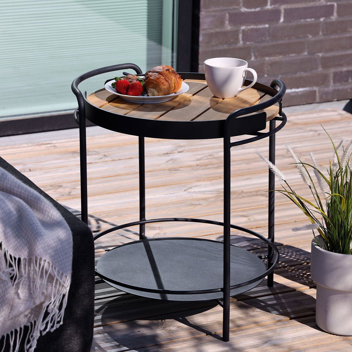 Patio Serving Table w/ Patio Serving Tray | Patio Serving Table w/ Patio Serving Tray - | SACKit