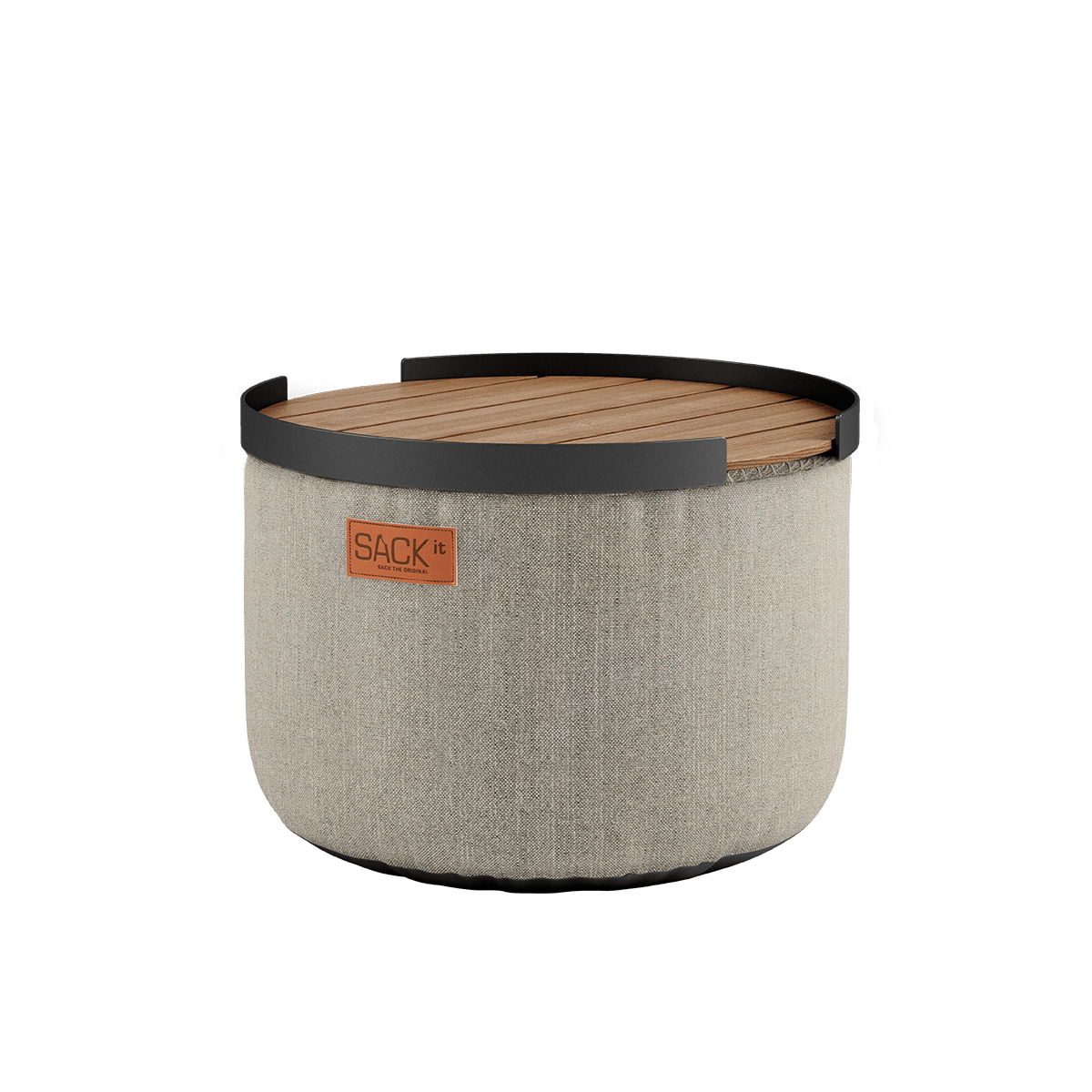  | Cobana Pouf + Patio Serving Tray - Kirra Sand | SACKit