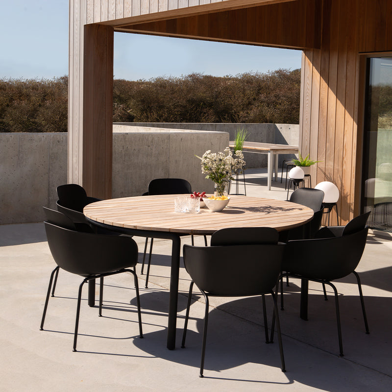 Patio Dining Table Ø160 + Patio Chair no. One S2
