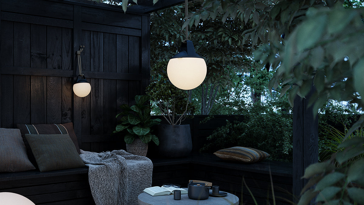 Patio Accessory Stand Ø22 + Light 250 - Indendørs/udendørs accessory opsats med lampe