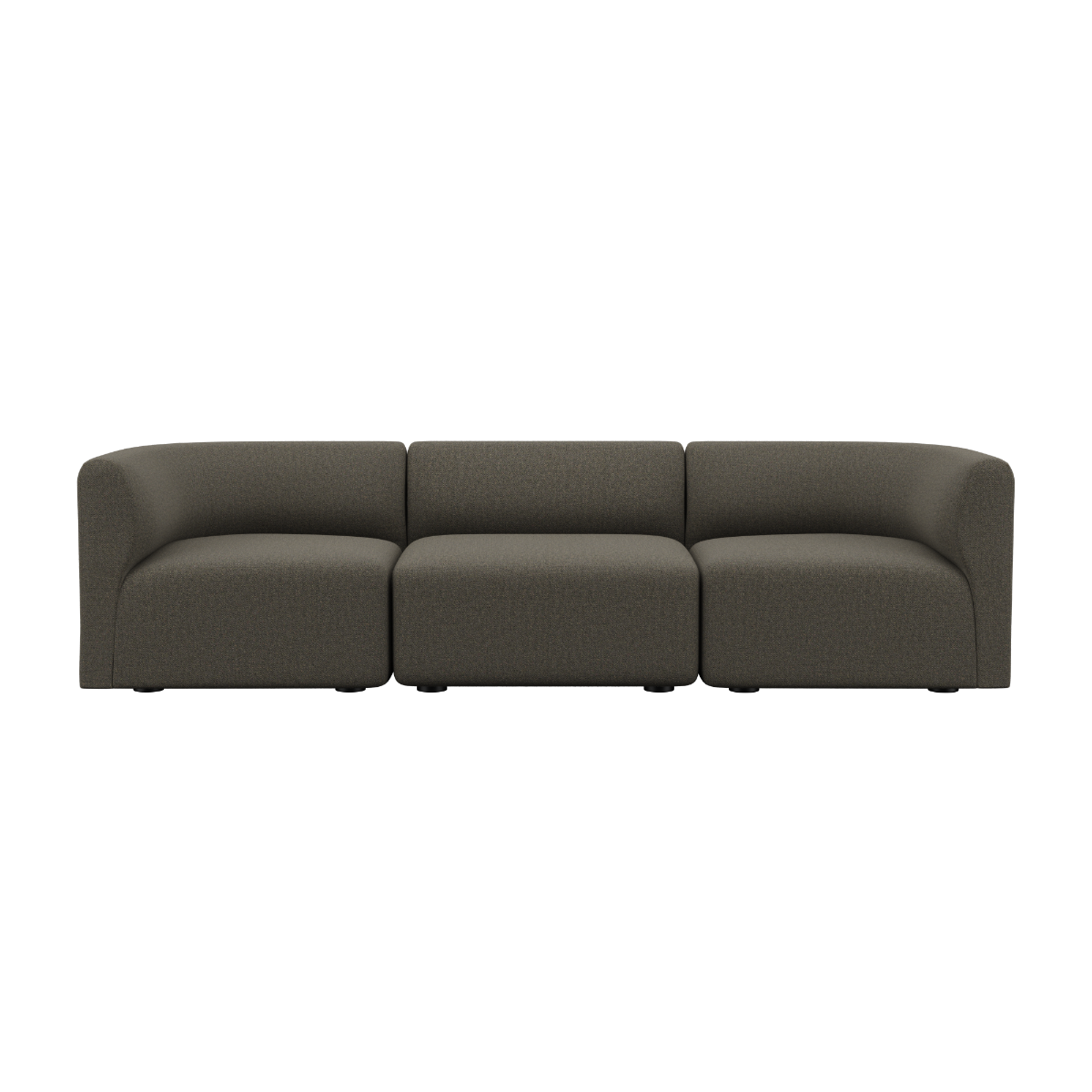  | Fjord Sofa - 3 pers. - Sealife Brown Uden puf | SACKit