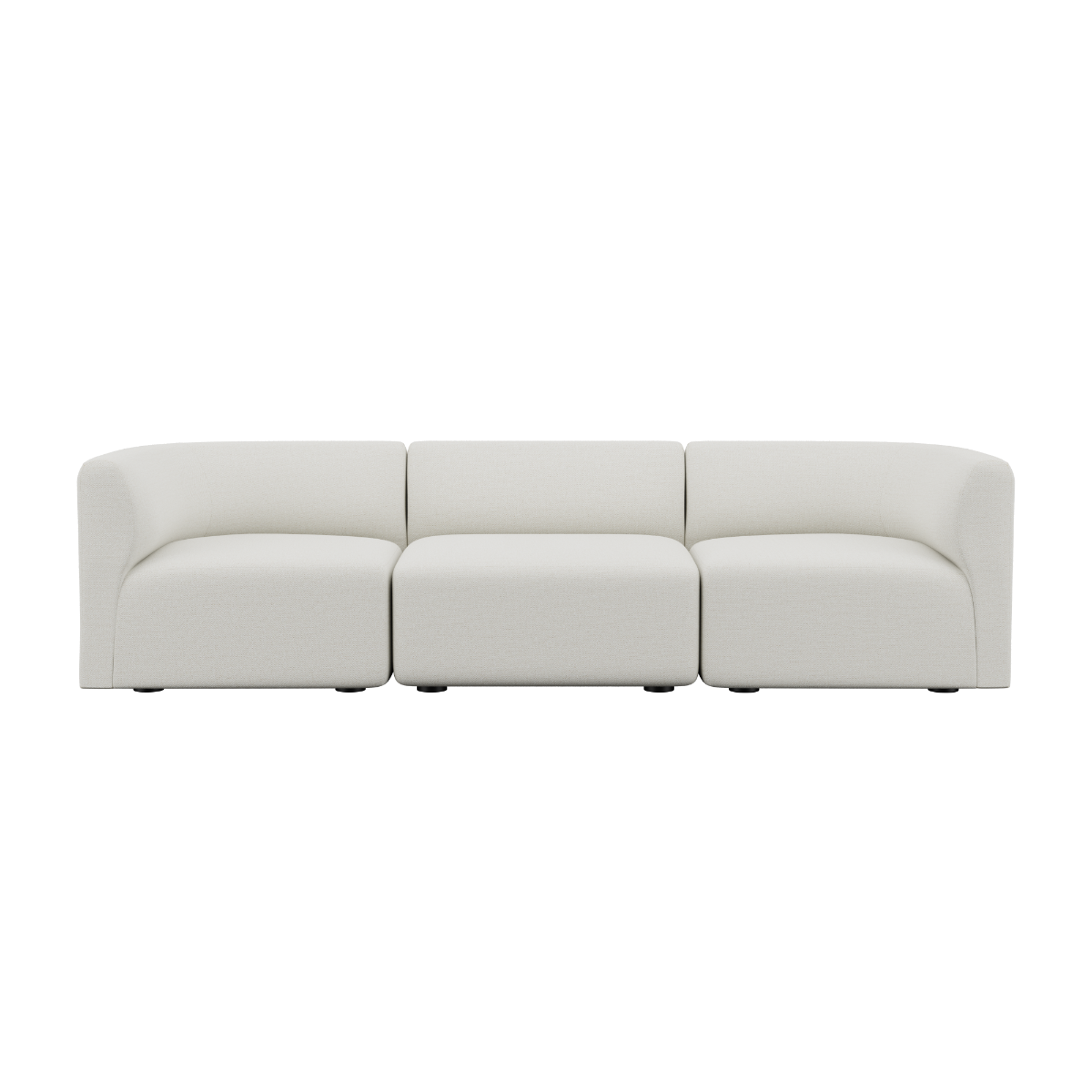  | Fjord Sofa - 3 pers. - Sealife Ivory Uden puf | SACKit