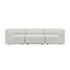  | Fjord Sofa - 3 pers. - Sealife Ivory Uden puf | SACKit