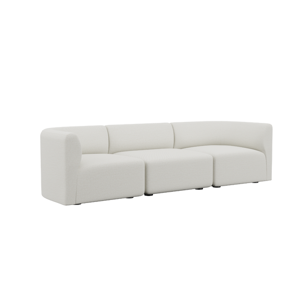 variant_8601102% | Fjord Sofa - 3 pers. - Sealife Ivory Uden puf | SACKit