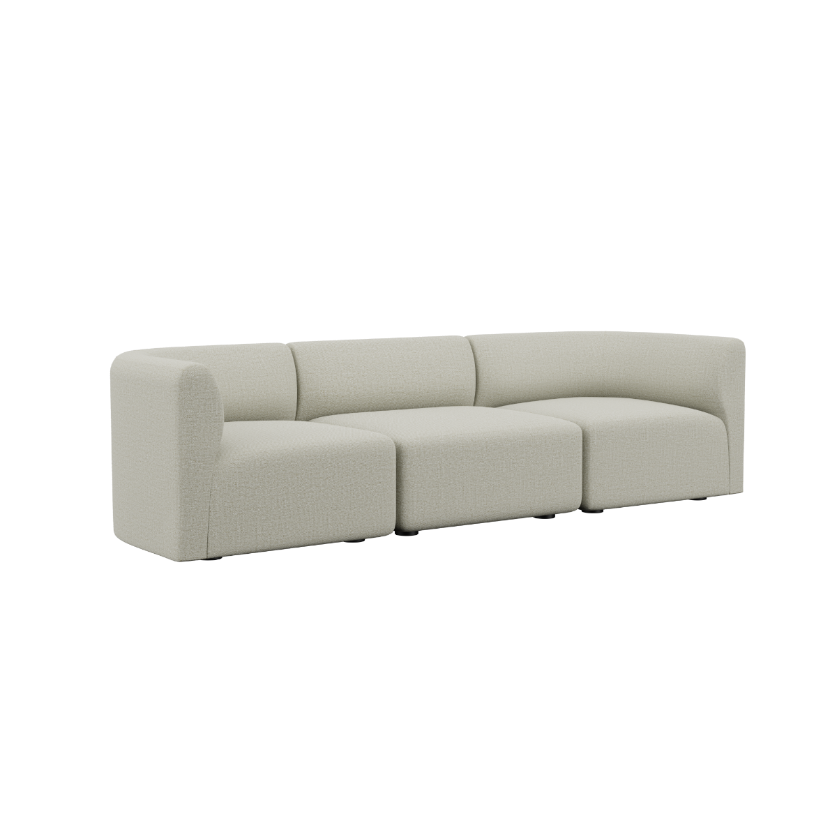 variant_8601103% | Fjord Sofa - 3 pers. - Cosmo Beige Uden puf | SACKit