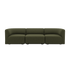  | Fjord Sofa - 3 pers. - Cosmo Olive Uden puf | SACKit
