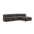  | Fjord Sofa - 3 pers. - Sealife Brown Med puf | SACKit