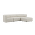  | Fjord Sofa - 3 pers. - Sealife Ivory Med puf | SACKit