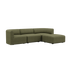  | Fjord Sofa - 3 pers. - Cosmo Olive Med puf | SACKit