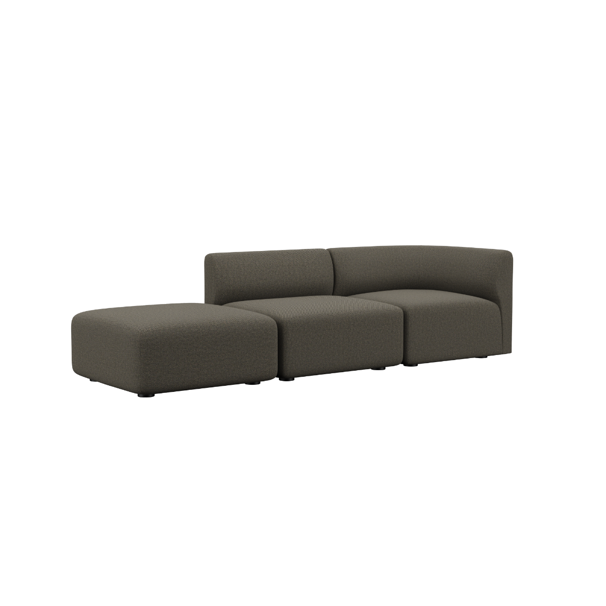 variant_8601116% | Fjord Sofa - 2 pers. med open end - Sealife Brown | SACKit