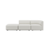  | Fjord Sofa - 2 pers. med open end - Sealife Ivory | SACKit