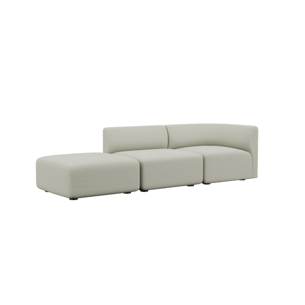 variant_8601118% | Fjord Sofa - 2 pers. med open end - Cosmo Beige | SACKit