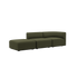  | Fjord Sofa - 2 pers. med open end - Cosmo Olive | SACKit