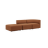 | Fjord Sofa - 2 pers. med open end - Cosmo Terracotta | SACKit