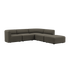  | Fjord Sofa - Hjørnesofa med open end - Sealife Brown | SACKit