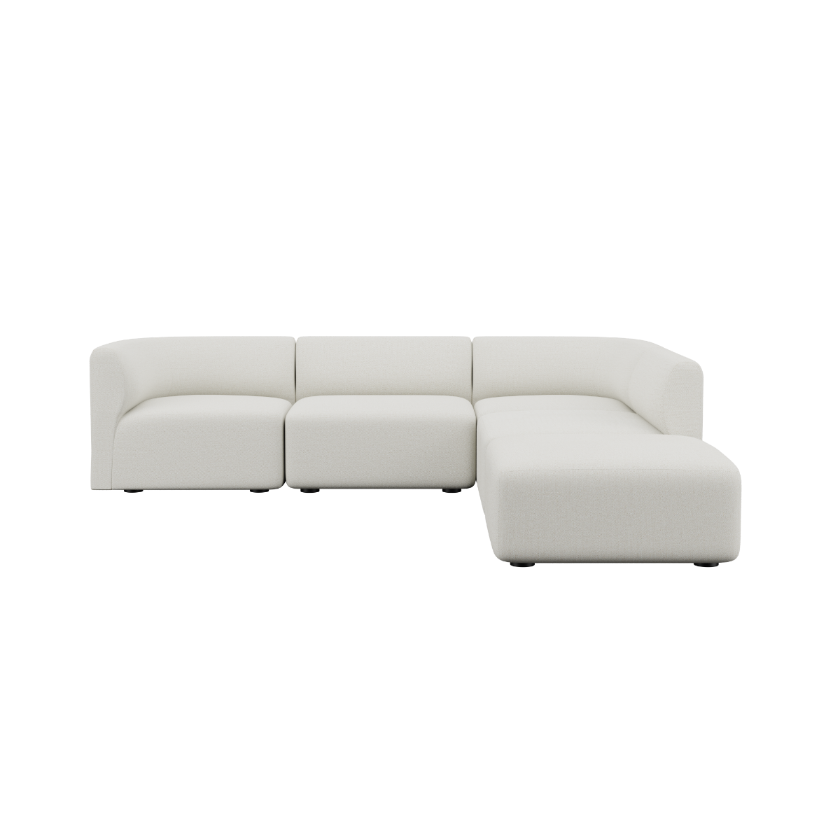  | Fjord Sofa - Hjørnesofa med open end - Sealife Ivory | SACKit