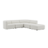  | Fjord Sofa - Hjørnesofa med open end - Sealife Ivory | SACKit