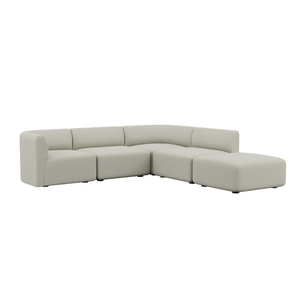 variant_8601128% | Fjord Sofa - Hjørnesofa med open end - Cosmo Beige | SACKit