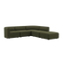  | Fjord Sofa - Hjørnesofa med open end - Cosmo Olive | SACKit