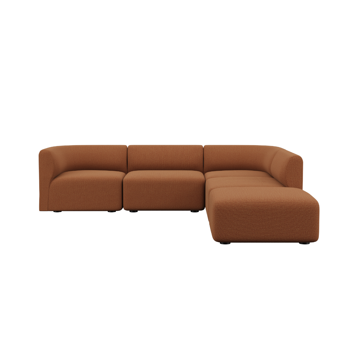  | Fjord Sofa - Hjørnesofa med open end - Cosmo Terracotta | SACKit