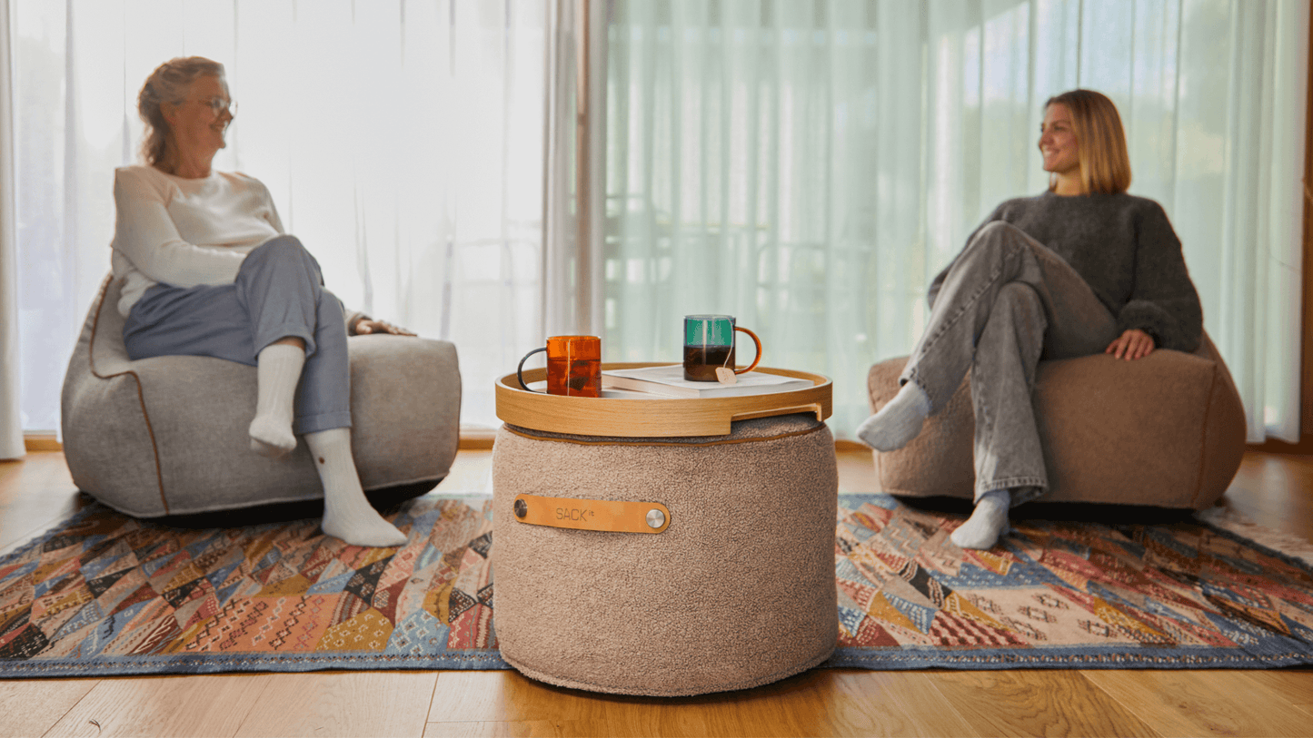 SACKit Pouf Indoor - Indendørspuf til fodstøtte eller sidebord