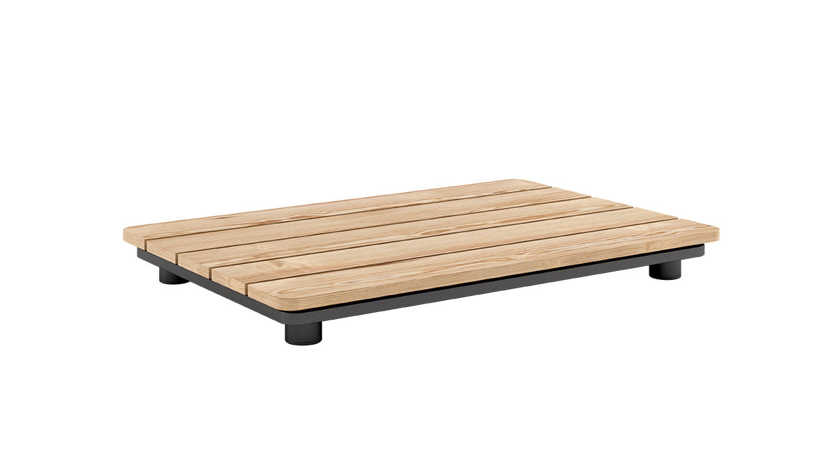 Patio Side Table - Udendørs sidebord i teaktræ, 95x65 cm