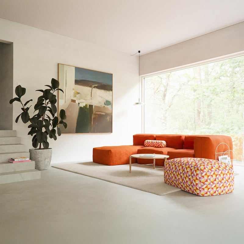 Soft Sofa Indoor - Seat | Soft Sofa Indoor - Seat - Orange Jaquard | SACKit