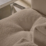 Soft Sofa Indoor 5-personers hjørnesofa i Teddy Beige stof med bløde, modulære puder.