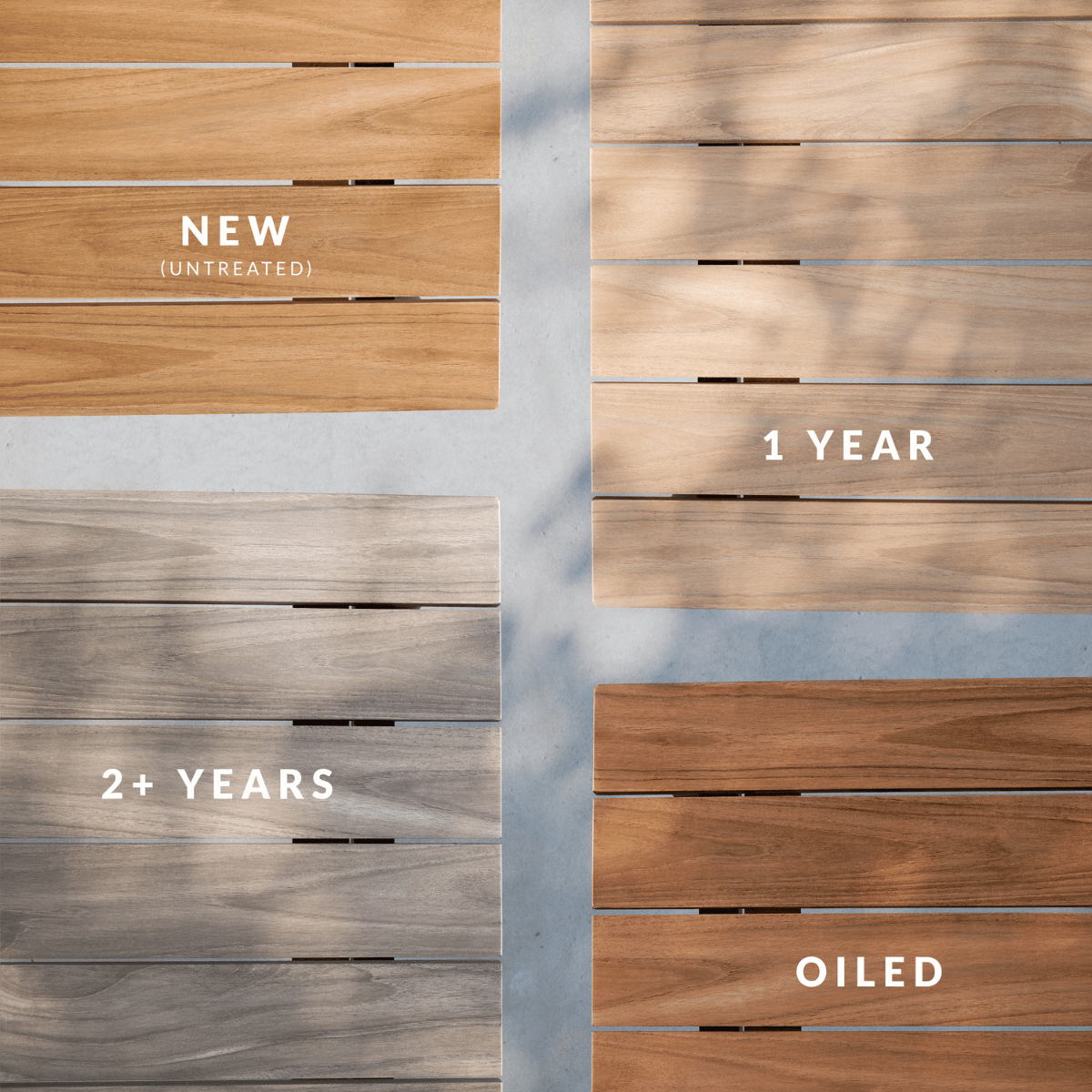 Patio Pouf Tray - Rektangulær serveringsbakke til indendørs og udendørs brug