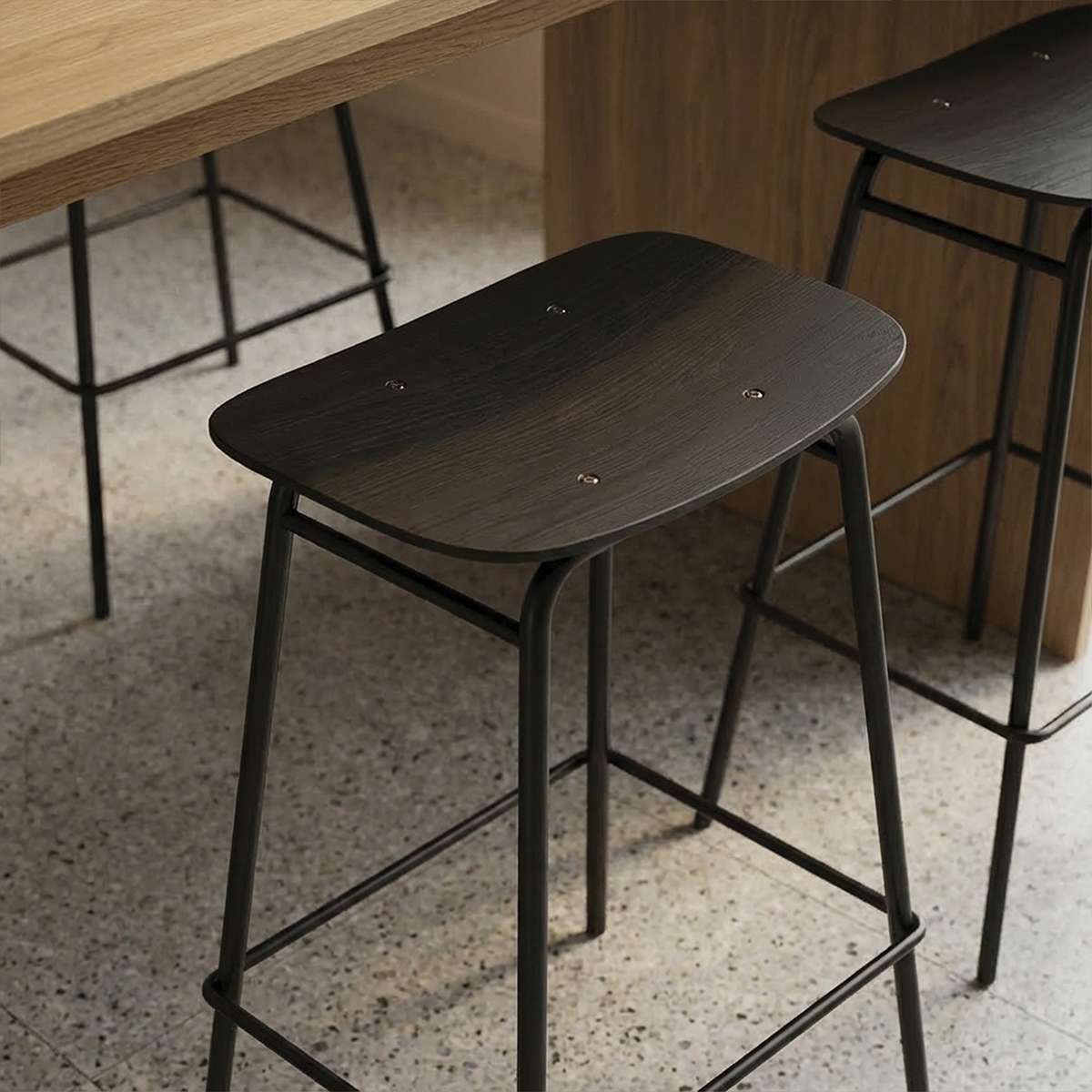 Frame Bar Stool - Wood