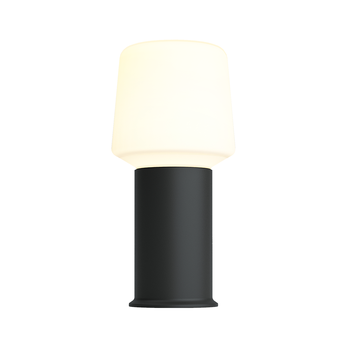 Sort Ambience Lamp Intelligent+ med London base i pulverlakeret stål, størrelse 10, udendørs belysning.