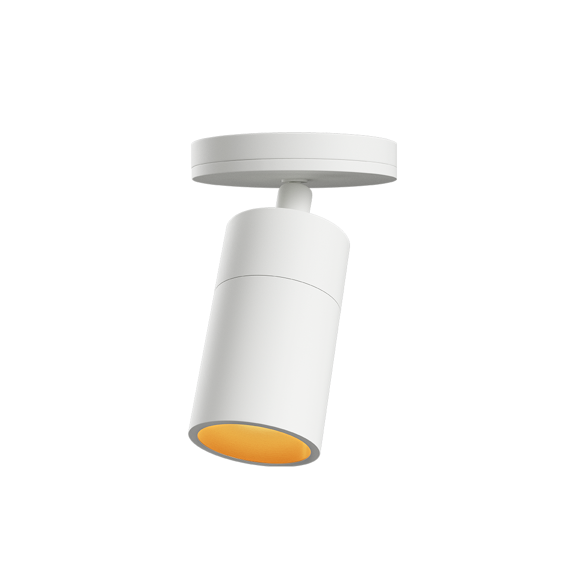 Hvid Expo Ceiling loftslampe i aluminium med enkel og tidløs rund form.