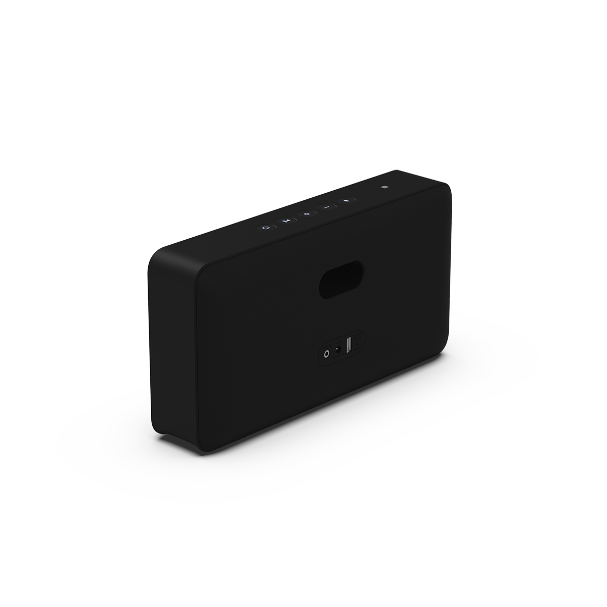 Move 150 Bluetooth højtaler i stål med Fiord stof fra Kvadrat, kompakt og bærbar design.