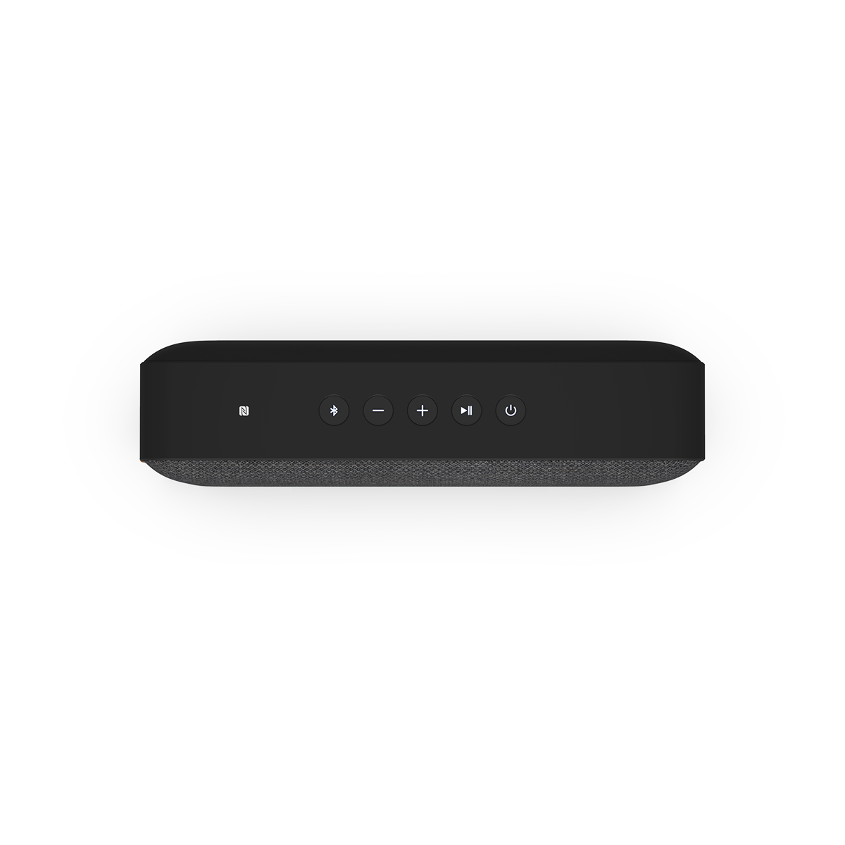 Move 150 Bluetooth højtaler i stål med Fiord stof fra Kvadrat, kompakt og bærbar design.