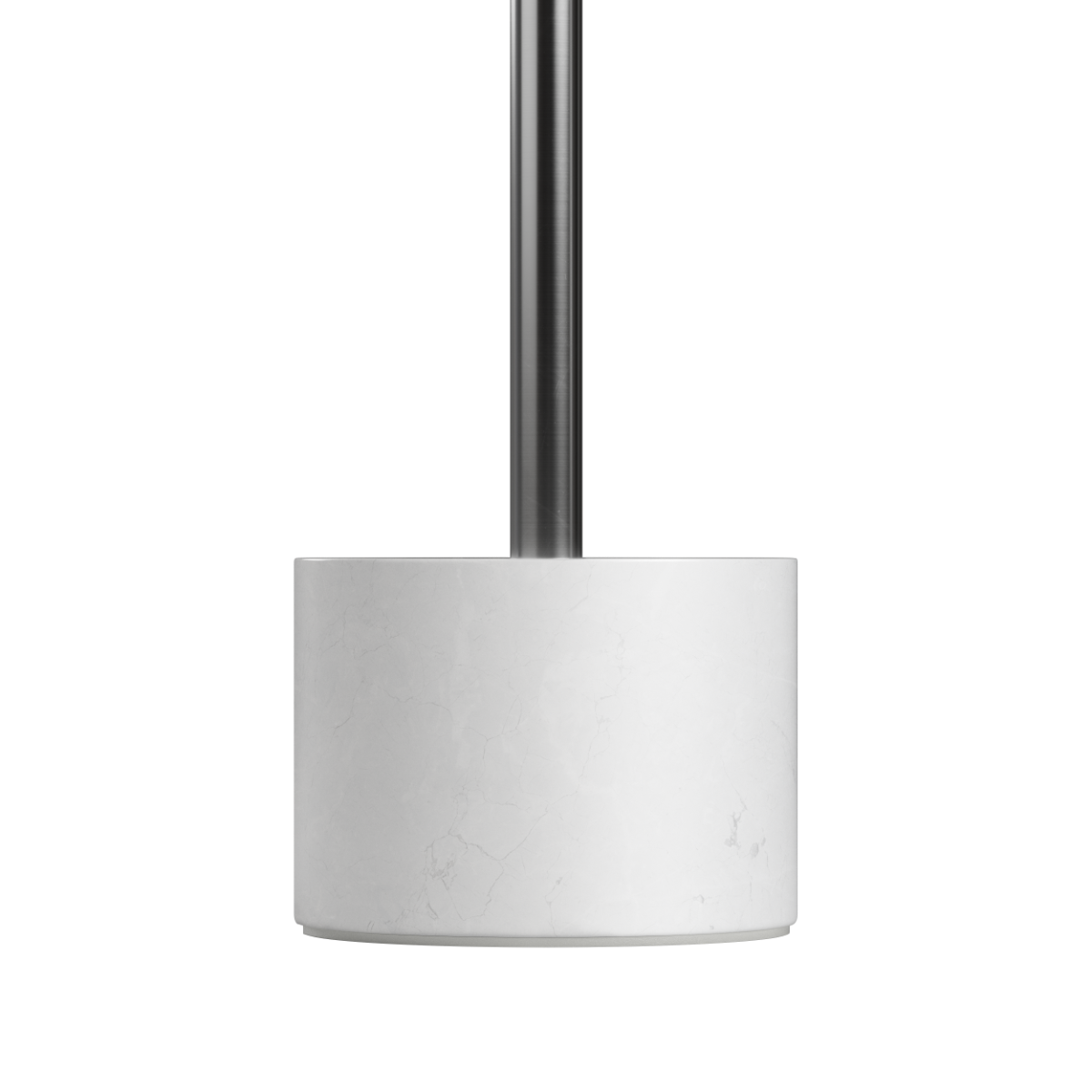 Expo Table bordlampe med poleret marmorfod og mat aluminiumsarmatur i enkelt design