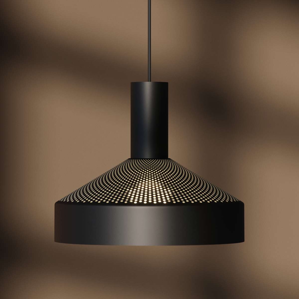 Dawn Pendant Ø25 i sort – miljøbillede