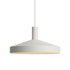Hvid Dawn Pendant Ø40 indendørs lampe i aluminium med perforeret top og rund form.