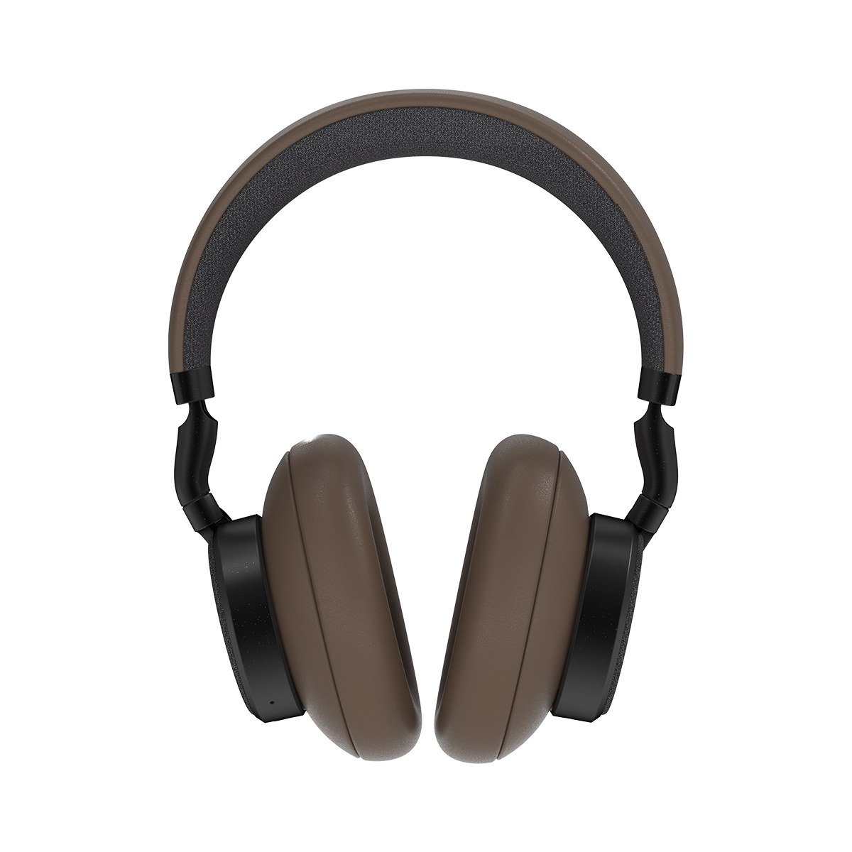 Brune Touch 400 høretelefoner med roterbare earcups og kombination af PU-læder og tekstilmaterialer.