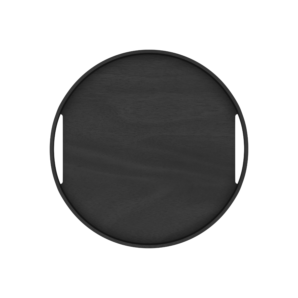 Nordic Serving Tray i naturlig eg med rund form og høj kant på 5 cm, designet i Danmark.