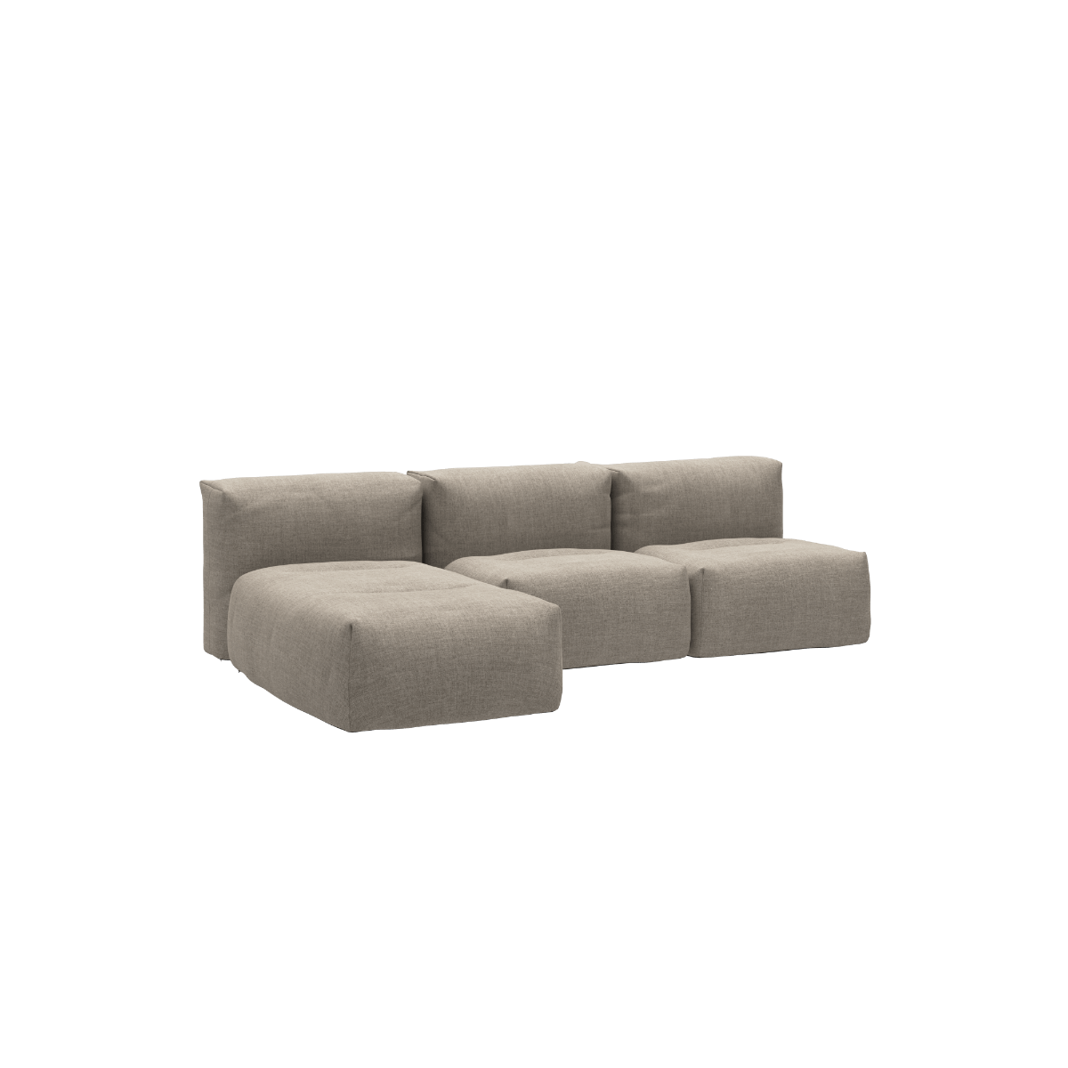 Soft Sofa Outdoor - 3 Seater w/ Lounger | Soft Sofa Outdoor - 3 Seater w/ Lounger - Kirra Sand | SACKit