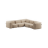 Soft Sofa Outdoor 5-personers hjørnesofa i boucle beige til udendørs brug.