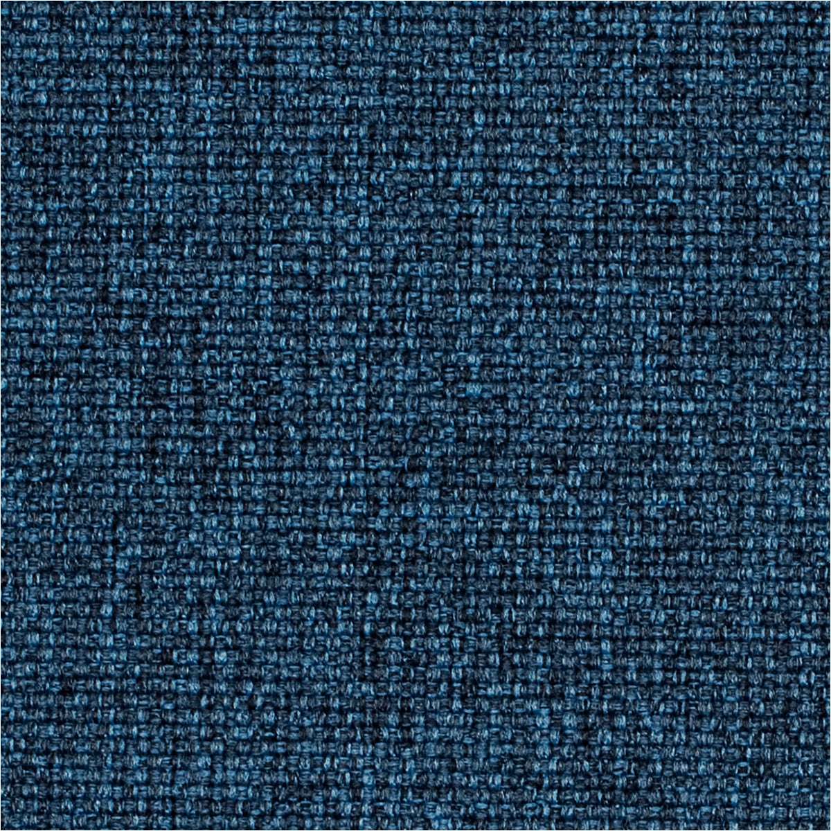 Medley Pouf i blå denimstof med rund form og blødt, slidstærkt betræk.