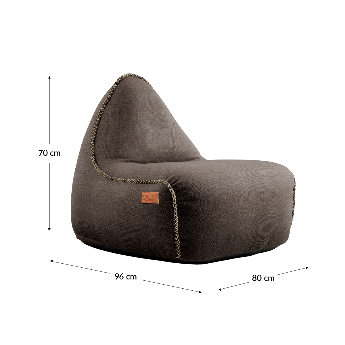 Canvas Lounge Chair | Canvas Lounge Chair - Canvas Brown | SACKit